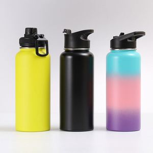 Bouteilles d'eau personnalisées avec logo, 32 oz, double paroi, en acier inoxydable, isolées, avec infuseur à fruits - Product Image 2