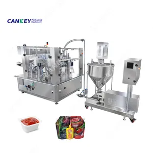 Totalmente Automático China Fabricação De Enchimento Premade Pouch Tomato Paste Máquina De Embalagem