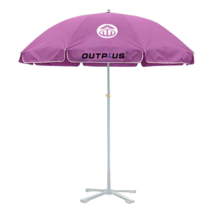 Custom Printed Big Size Outdoor Sun Parasol Promotion Garden Sunshade Beach Umbrella Advertising Table Stand Manufacturers