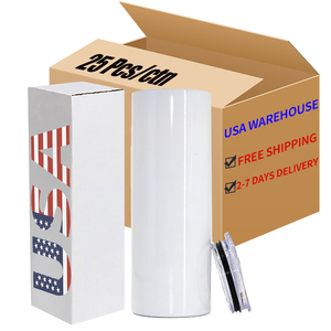 Usa <span class=keywords><strong>2</strong></span> Dagen Levering 20Oz Sublimatie Blanks Roestvrijstalen Tuimelaars Bekers Met Stro En Rubberen Bodem - Product Image 1