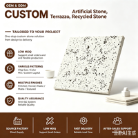 Terrazzo Artificiel Moderne Personnalisable, Épais, Réparable, Résistant à l'Usure, Ignifuge et Écologique pour Chambre et Salle de Bain