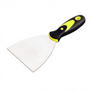 Dual-Color Handle Stainless Steel <b>Putty</b> Knife Thickened Blade 1-6 Inch Scraper Cleaning Tool for Wall Repair & <b>Putty</b> Removal - Product Image 1