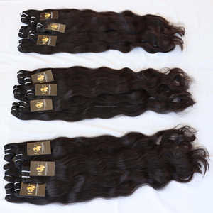 Extensions de cheveux humains indiens à cuticule brute, mèches de cheveux frisés et bouclés avec fermeture, vison vierge, Extension de cheveux brésiliens à cuticule alignée - Product Image 4