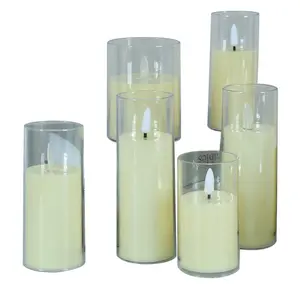 Led Candle Lamp Velas De Energia De Bateria Eletrônica Flameless Flicke Tea Candles Para Decoração De Casamento Luz Decorativa