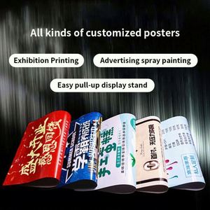Waterproof PVC Outdoor Advertising Body Stickers HD <b>Poster</b> Painting Indoor PP Adhesive Wall Stickers Sunscreen Sunscreen Wall - Product Image 2