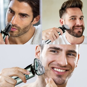Hot Selling Men's <b>Face</b> Grooming Rotary <b>Shaver</b> USB Rechargeable Triple Blade Low Noise Waterproof Cordless Household 80 Triple - Product Image 2
