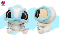 Poupée en peluche Lion chinois de 8 pouces Jouet en peluche court à grands yeux en PP Coton rempli de couette pour enfants Prix FOB