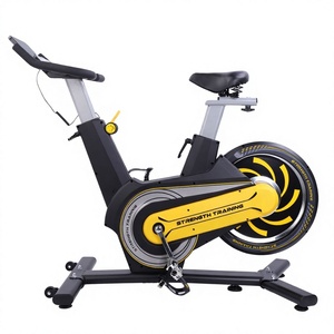 Bicicleta estática de acero para uso doméstico con resistencia magnética ajustable, asiento cómodo, pantalla LCD y funcionamiento silencioso. - Product Image 4