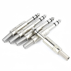 ปลั๊กเสียงไมโครโฟนแบบสองช่องขนาด 6.35 มม. ปลั๊กมิกเซอร์สามขาขนาด 6.5 มม. แบบเชื่อมต่อได้ ผลิตจากทองแดงผสมสังกะสี สำหรับไมโครโฟนและเครื่องดนตรี - Product Image 2