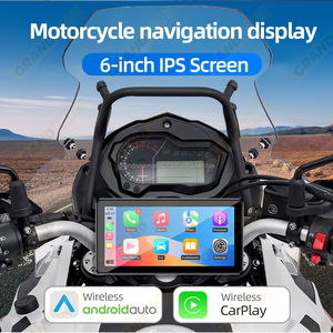 Grandnavi 6.6inch không thấm nước không dây Carplay Android tự động xe máy Hiển thị màn hình cảm ứng BT cuộc gọi <span class=keywords><strong>TPMS</strong></span> hỗ trợ DVR - Product Image 5