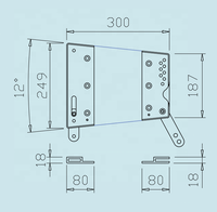 032 Composants et accessoires professionnels de sonorisation de précision pour enceintes Line Array 8 pouces, matériel de montage et pièces d'équipement