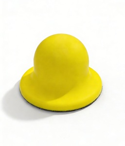 Tampon de polissage manuel rond en PU de 4 pouces (60 mm) avec fixation auto-agrippante pour outils abrasifs et finition - Product Image 2