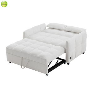 Sofá cama extraíble multifuncional de 2 asientos de tela de nuevo diseño para muebles de día y de noche para sala de estar - Product Image 4
