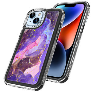 Lichicase transparente a prueba de golpes diseño de mármol personalizado funda de teléfono con purpurina para <span class=keywords><strong>ZTE</strong></span> <span class=keywords><strong>Blade</strong></span> V50 Vita funda móvil para Spark Go 1 10C - Product Image 5