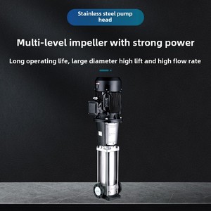 Bomba centrífuga vertical multietapa de 220 V de alta presión para sistemas de suministro de agua industrial y hotelero, bomba de refuerzo para edificios de gran altura - Product Image 3