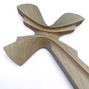 Petite croix murale vintage en bois sculpté à <span class=keywords><strong>la</strong></span> main pour chambre à coucher, <span class=keywords><strong>chapelle</strong></span> et décor spirituel, objets en bois cadeau - Product Image 3