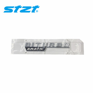Insigne d'emblème latéral brillant <span class=keywords><strong>Biturbo</strong></span> <span class=keywords><strong>4MATIC</strong></span> STZT 1668176600 pour autocollants de carrosserie <span class=keywords><strong>Mercedes</strong></span>-BNEZ C43 W205 W204 GLC43 X253 GLE43 W167 - Product Image 1