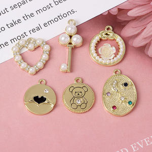 Personnalisé ours arc bricolage fait à la main alliage strass étiquettes pendentif Bracelet pendentif boucles d'oreilles cheveux accessoires matériel accessoires - Product Image 2