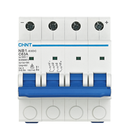 Disjoncteur à boîtier moulé (MCB) CHINT NB1-63DC DC, interrupteur de sécurité 10KA, courbe BCD, courant nominal 1-63A, industriel, 50/60Hz, rail DIN
