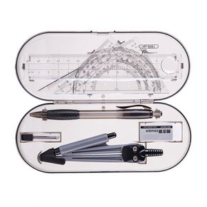 School <b>Office</b> Stationery Painting 8 Piece Compass Ruler Kits Student Exam <b>Drawing</b> Tool Protractor Set - Product Image 2