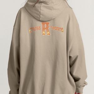 Sudadera con Capucha de Algodón Lavado Estilo Vintage, Hombros Caídos, Oversize, para Mujer, Estilo Hip Hop, Personalizable - Product Image 6