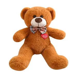 Low Price Valentines Gift Brown Bow Teddy Bear Plush Toy Wedding Holiday Valentines Day 2024 Bears With LoveFor Girls Boys