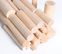 Tiges de cheville en bois non finies artisanat faisant des bâtons de bois dur ronds non finis bouleau hêtre Balsa Long petit bâton de bois