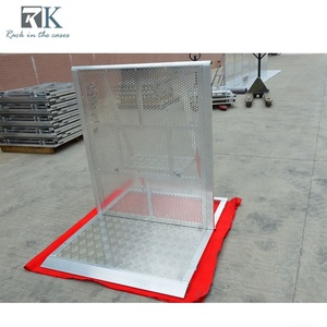 Barrera Plegable de Aluminio para Control de Multitudes, Valla Modular para Festivales al Aire Libre en Oferta - Product Image 4