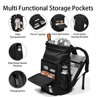 Tas Ransel Anti Air untuk Pria, Kapasitas Besar, Muat Laptop 17 Inch, Anti Maling, Dilengkapi USB Charging, Cocok untuk Bisnis, Perjalanan, Kantor, dan Komuter, Logo Custom