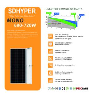 <span class=keywords><strong>Talesun</strong></span> แผงโซลาร์เซลล์โมโน710W 570W 48V 695W - Product Image 5