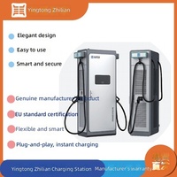 Station de recharge pour véhicules électriques 120/160/180 kW, chargeur rapide DC intégré à double pistolet, entrée DC380V norme européenne pour