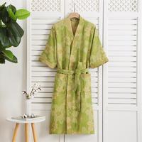 Vêtements de nuit de haute qualité pour les loisirs Pyjama Kimono en coton Robe Spa Robes avec logo