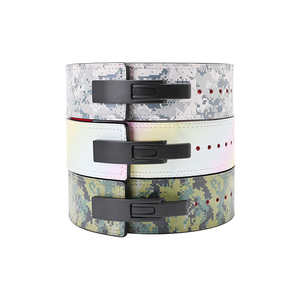 Custom Logo Fitness Waist <b>Belt</b> for Men 10 MM Camo Cowhide Material Powerlifting Weightlifting Lever Weight Lifting Back Support - Product Image 4