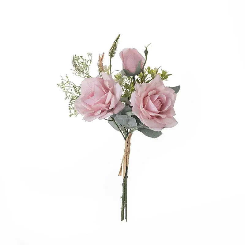 2023 nuova vendita calda bouquet di rose artificiali nuovo design san valentino regalo decorativo fiori e piante