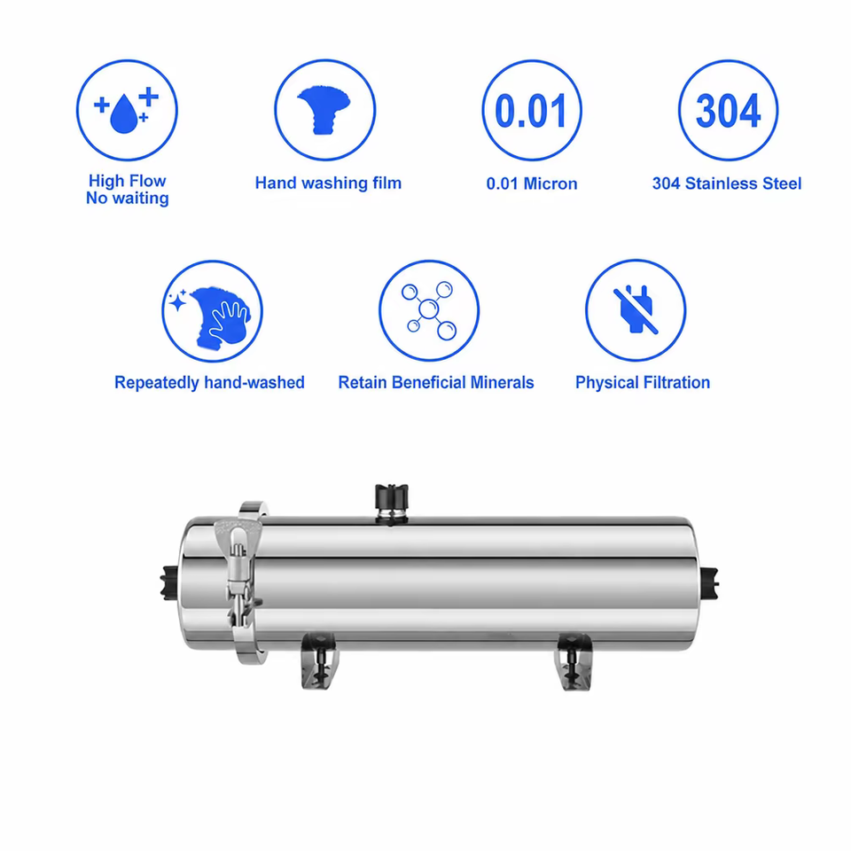 Stainless Steel UF Water Purifier Ultrafiltration Membrane Filter ...