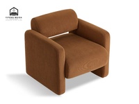 Fauteuil en velours de style moderne, imperméable et durable, pour ameublement de première classe