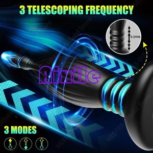 Juguetes Sexuales <span class=keywords><strong>para</strong></span> Adultos, Vibrador Anal, Tapón Anal Vibrante, 10 Modos de Vibración Telescópica, Entrenador Anal, Juegos <span class=keywords><strong>para</strong></span> Adultos - Product Image 3