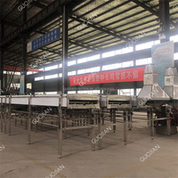 Ligne de production de machines à fabriquer des nouilles automatiques à moteur GuoJian avec une capacité de 500 kg/h