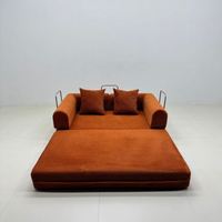Multifunktionales Dreisitzer-Schlafsofa mit Liegefunktion Hochdichte Schaumstofffüllung für Wohnzimmer & Schlafzimmer