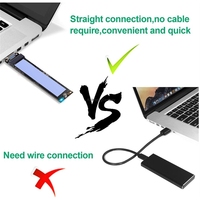 Adaptor M.2 NVME NGFF SSD ke USB 3.1 Berkualitas Tinggi, Kartu Konverter Internal PCI-E ke USB-A 3.0 Dengan Chip JMS583