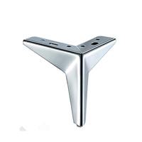 Pieds de table basse en métal chromé de haute qualité et durables de 15cm de hauteur pieds de canapé en or