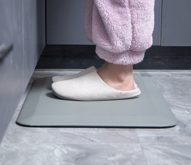 Modern 50*80 cm Thick Anti Fatigue Comfort Kitchen Padded Floor Mats Office Lift Table Desk Standing Barber Mat Puzzle Pattern