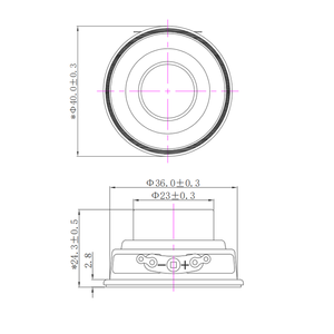1.57 <span class=keywords><strong>inch</strong></span> 40mm Neodymium fullrange Vòng loa 4ohm 5W với hiệu quả cao - Product Image 3