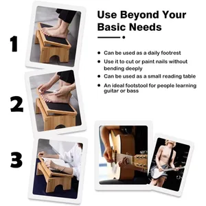 Подножка под стол, 3-уровневый наклон, нескользящая поверхность, эргономичный табурет | combohome - Product Image 4