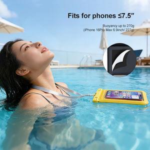 Funda Impermeable para Teléfono Celular con Logotipo Personalizado, Funda Flotante para Teléfono IPX8 de PVC para Deportes Acuáticos - Product Image 4