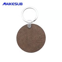 Sublimation DIY MDF Porte-clés vierge avec cadre photo Dessous de verre en bois Objets décoratifs pour clés vierges de sublimation