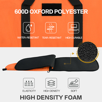 Étui à fusil long en polyester Oxford GAF 600D avec rembourrage en mousse dense pour fusils jusqu'à 50,4 pouces, modèle de rangement pour la chasse en plein air GC-35