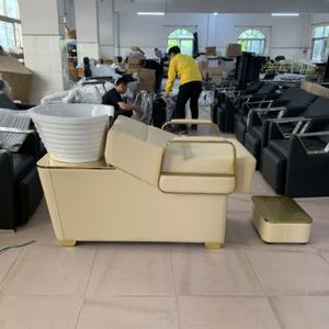 <b>White</b> Shampoo <b>Bed</b> With Shampoo Bath Constant Temperature Water Components Custom Color Shampoo Chair - Product Image 3