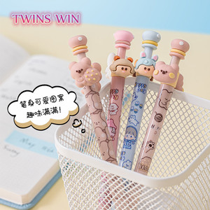 Creatieve Pen Mooie Groothandel Decompressie Rond Pen Studenten Druk Neutrale Pen Gelpen 2707 - Product Image 4