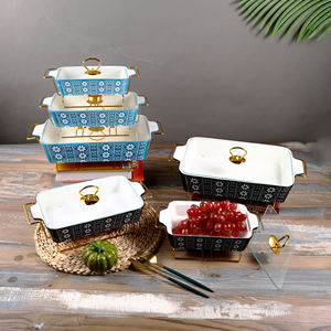 Juego de Moldes para Hornear de Cerámica Antiadherentes, Seguros para <span class=keywords><strong>Horno</strong></span>, con Logotipo Personalizado para Restaurante Nórdico - Product Image 3